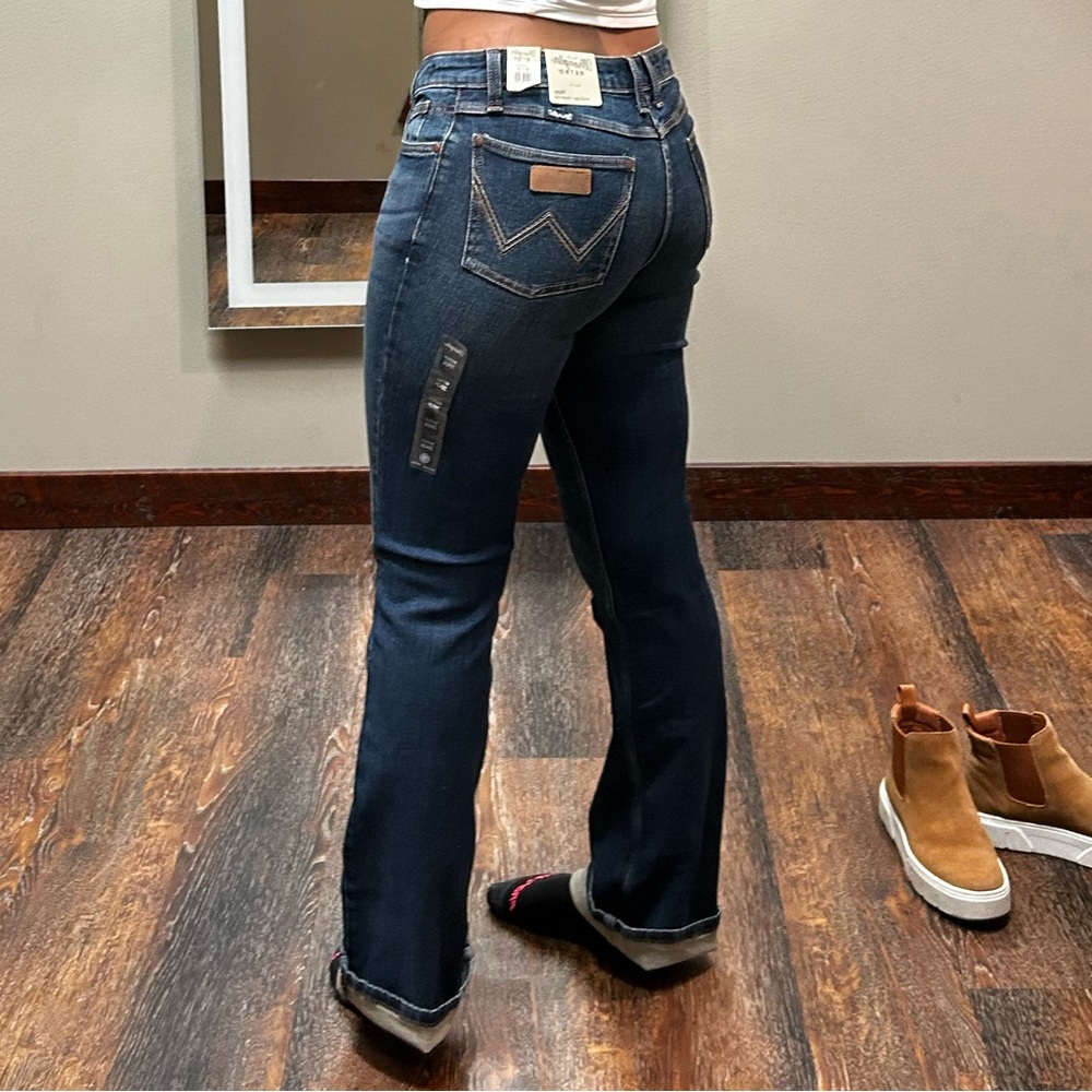 Wrangler Women's Dark Blue Boot Cut Jeans